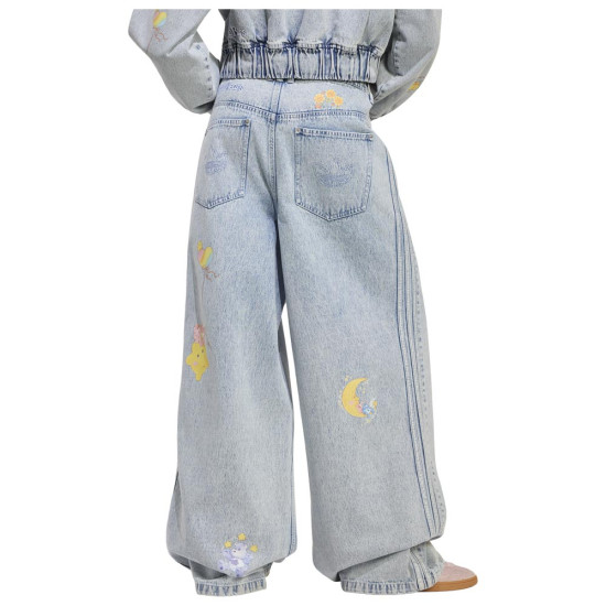 Adidas Γυναικείο παντελόνι Care Bears High Rise Wide Leg Denim Pants